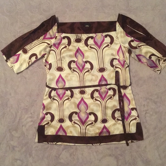 2b Bebe Silk Top - Picture 2 of 6